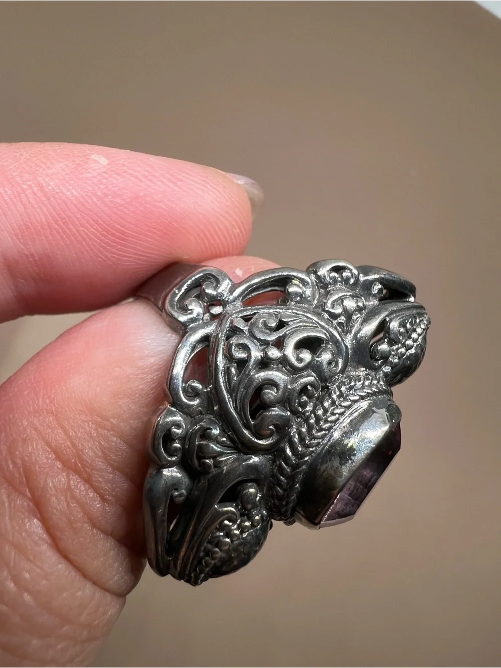 SARDA FAITH OVER FEAR RING III™ IN RIGHT WAVE™ MYSTIC QUARTZ